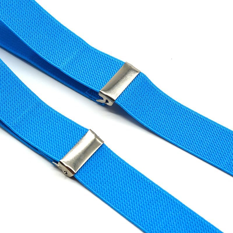 Vikodah Kids Suspenders Set for Boys Girls Toddlers Adjustable Elastic Belts with Bowtie Clips 2-10Y - Image 3